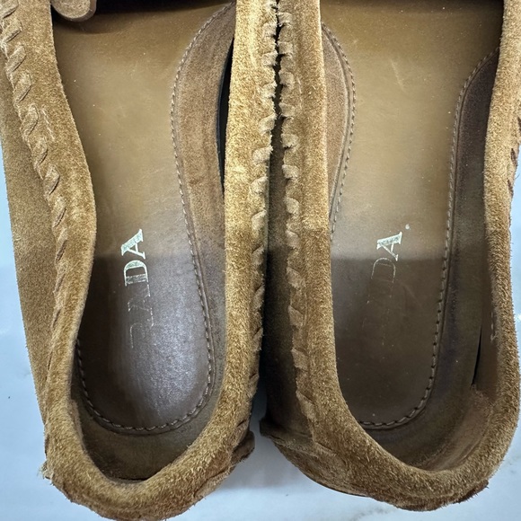 Prada Calzatura Donna Suede Loafers - Picture 4 of 5